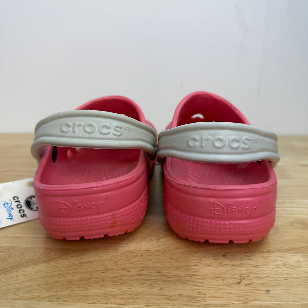 NEW Crocs Disney Mickey Mouse Clogs Women Size 8-9 Pink Pearl Slip On Shoes - Picture 8 of 10